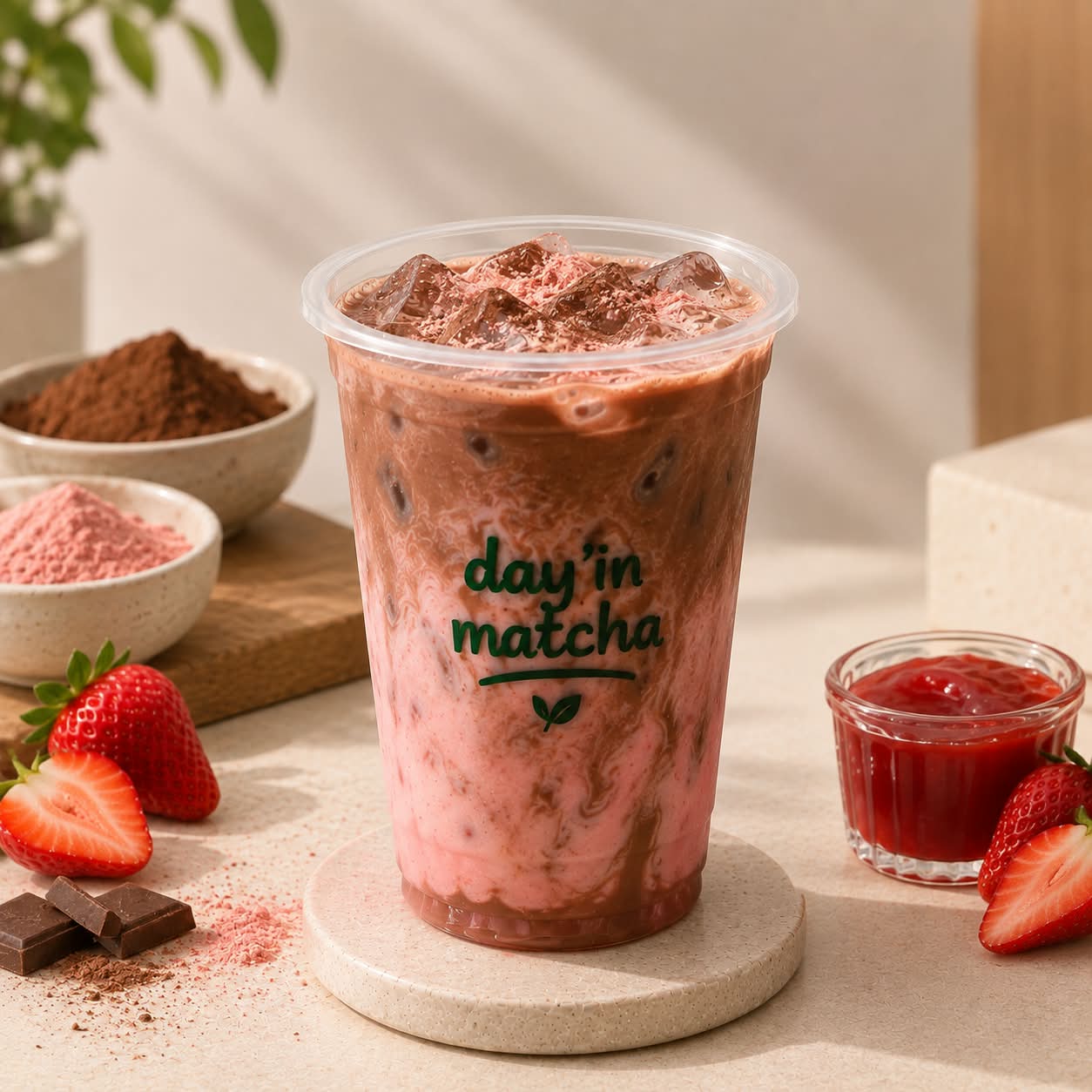 Coklat Strawberry (Day'in Matcha)